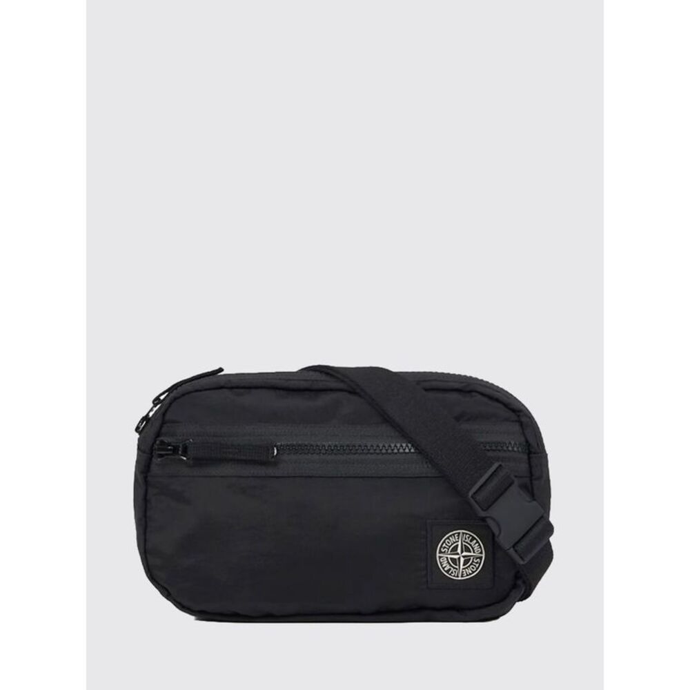 Stone Island Men Stone Island Compass Logo Bum Bag In Econyl® Recycled Nylon